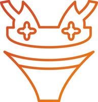 bikini icono estilo vector