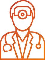 Ophthalmologist Male Icon Style vector