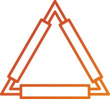 Clay Triangle Icon Style vector