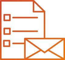 Email List Icon Style vector