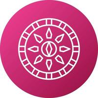 Viking Shield Icon Style vector