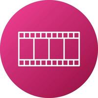 Film Reel Icon Style vector