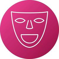 Theater Masks Icon Style vector