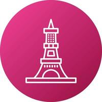 Eiffel Tower Icon Style vector