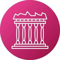Acropolis Icon Style vector