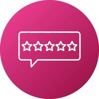 5 Stars Icon Style vector