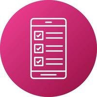 Survey Mobile App Icon Style vector