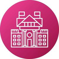 White House Icon Style vector