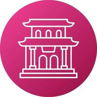 Pagoda Icon Style vector