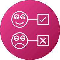 Satisfaction Survey Icon Style vector