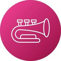 Horn Trumpet Icon Style vector