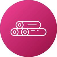 Log Icon Style vector