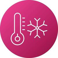 Hypothermia Icon Style vector