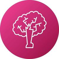 Oak Tree Icon Style vector