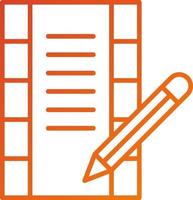 Screenwriting Icon Style vector