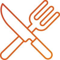 Fork and Knife Icon Style vector