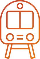 estilo de icono de tren vector