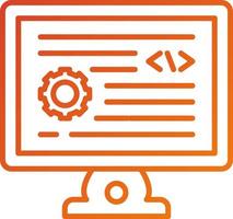 Backend Development Icon Style vector