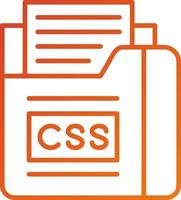 Css File Icon Style vector