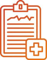 Medical Report Icon Style vector