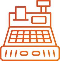 Cash Register Icon Style vector