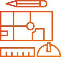 Engineering Sketch Icon Style vector