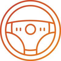 Steering Wheel Icon Style vector