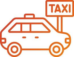 Taxi Stop Icon Style vector