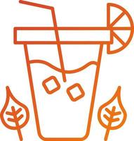 Ice Tea Icon Style vector