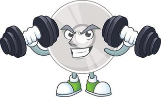 Cartoon character of compact disk vector