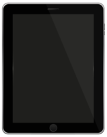 Black Tablet Isolated png