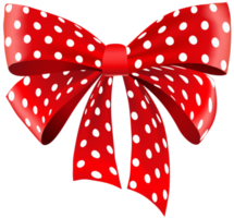 Red Dotted Ribbon png