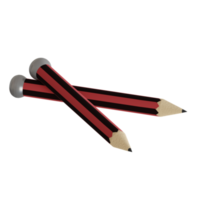 3d rendu crayon parfait pour conception projet png