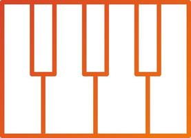 Piano Icon Style vector