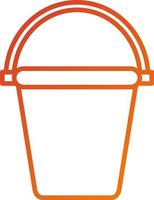 Sand Bucket Icon Style vector