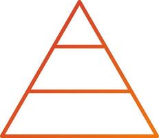 Pyramid Icon Style vector