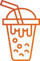 Bubble Tea Icon Style vector