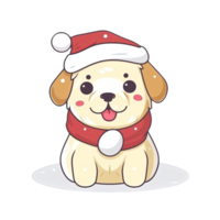 linda perro en Navidad disfraces pegatinas haz png