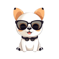 schattig hond vervelend zonnebril stickers png