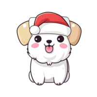 linda perro en Navidad disfraces pegatinas haz png