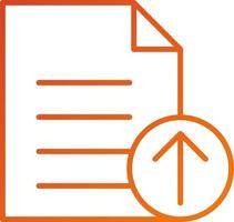 Upload File Icon Style vector