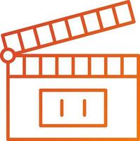 Clapperboard Icon Style vector