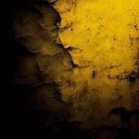 Old texture black yellow background - AI generated image photo