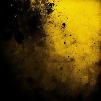 Old texture black yellow background - AI generated image photo
