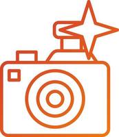 Flash Camera Icon Style vector