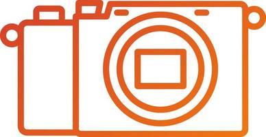 Mirrorless Camera Icon Style vector