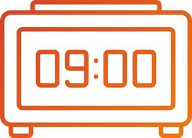 Digital Clock Icon Style vector