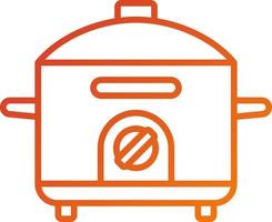 Rice Cooker Icon Style vector