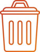 Trash Can Icon Style vector