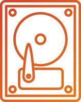 Hard Disk Icon Style vector